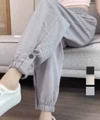 ジョガーパンツ ウエストゴム 春夏ズボン