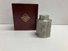 ロイヤルセランゴール 山水文 茶筒 高さ約15.5cm - メルカリ