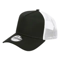 ニューエラ メッシュキャップ 無地 9FORTY  New Era メンズ 帽子 NE205 MeshCap men's 無地キャップ 人気 ブランド メッシュ帽 トラッカーキャップ  ブラック/ホワイト