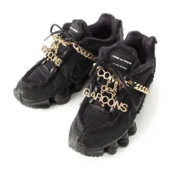 コムデギャルソン ナイキ NIKE 19SS SHOX TL ロゴチェーン ローカット スニーカー シューズ CJ0546-001 ブラック 6【中古】