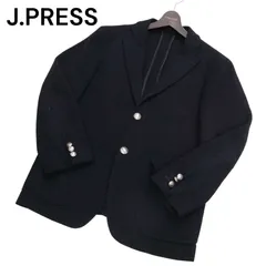 J.PRESS ジェイプレス PRESSCLUSIVE 秋冬 銀ボタン★ ウール ニット ブレザー ジャケット Sz.BM　メンズ