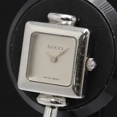 良品　稼働　グッチ　黒文字盤×シルバー　クォーツ　バングル　腕時計　1900L 2025年最新】gucci 1900Lの人気アイテム - メルカリ