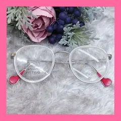 《 MONCLER 》　モンクレール　ML-9052-D 026 48□22 145　アジアンフィッティング　メガネフレーム　おしゃれメガネ　伊達メガネ　クリア系　レッド　シルバー　ユニセックス　送料無料・匿名配送・最短即日発送いたします！　529