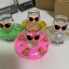 【未使用 限定 4色】 うきわ付 プラスチック製 プラボム コカレロ ボムグラス