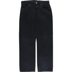 古着 00年代 リーバイス Levi's 501 ユーロモデル ブラックデニム ストレートデニムパンツ メンズw30相当/eaa556337