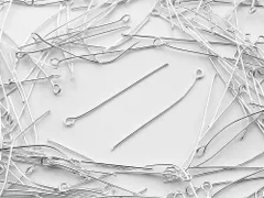 9ピン　40mm　シルバー　白銀　200本　アクセサリーパーツ金具　AP1015