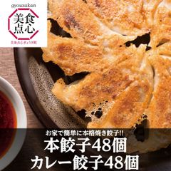 餃子 取り寄せ 冷凍餃子 お取り寄せグルメ ぎょうざ 冷凍 [美食点心ぎょうざ館] 本餃子&カレー餃子セット（16人前／96個）※北海道・沖縄・離島発送不可