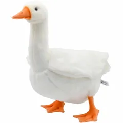 HANSA 3709 白ガチョウ41 H41(cm) ぬいぐるみ ハンサ クリスマス 誕生日 プレゼント 動物 犬 猫 鳥 うさぎ ペンギン アニマル 置物 人形 フィギュア KOESEN ケーセン 大きい マスコット 実物大 大型