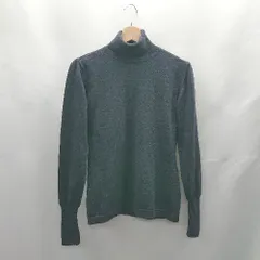 ◇ ⊇ Votre Nom ボートルノン 毛100％ 長袖 タートルネック サイズ表記なし ネイビー系 レディース E  【1501160022905】