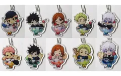 【中古】キーホルダー 全10種セット アクリルキーホルダー 「まるくじ 呪術廻戦 ちゃぽんっ!」 中吉