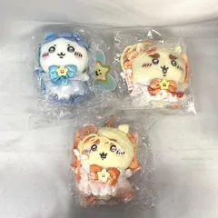 【中古】現状品)超まじかるちいかわマスコットｾｯﾄ(マジカルチャージシーサー・パワーアップハチワレ・パワーアップシーサー)[91]