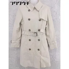 ■ ◎ grove グローブ ベルト付 長袖 トレンチ コート サイズM ベージュ レディース  【中古】 【1002802511172】のサムネイル