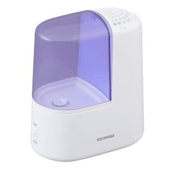 アイリスオーヤマ 加湿器 スチーム式(加熱式) 加湿量 120ml タンク容量 1.3L ~3畳 11時間連続加湿 アロマ対応 小型 卓上 デスク用 SHM-120R1-A ブルー [並行輸入品] 1