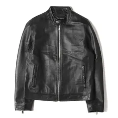 VERSACE ヴェルサーチ ジャケット サイズ:52 メデューサ エンボス ラムレザー シングル ライダース ジャケット A87030S アウター ブルゾン ブラック 黒 ブランドのサムネイル