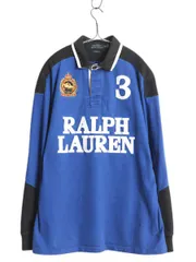 【お得なクーポン配布中!】 ダブルポニー ポロ ラルフローレン 長袖 ラガーシャツ メンズ XL 長袖シャツ ポロシャツ ラグビー カットソー ボックス 大きいサイズ 細身