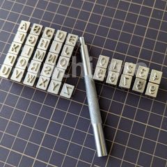 レザークラフト 英字 数字 刻印 6mmタグ製作 ラベル アルファベット