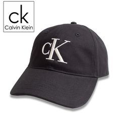 カルバンクライン Calvin Klein ベースボールキャップ 刺繍 ラージモノグラムキャップ 帽子 ロゴ コットン メンズ レディース 男女兼用 4g5024g