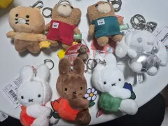 ミッフィー/サンリオ/カカオフレンズ/テッド キーホルダー 人形 7 種 まとめ売り