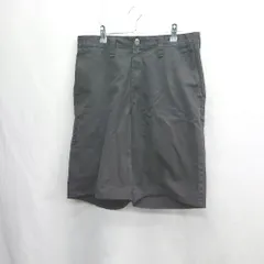 ◇ ⊂ DicKies ディッキーズ チノパン ハーフパンツ サイズ32 ブラック系 メンズ E  【1505130010817】