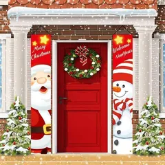 Xmas気分を盛り上げる クリスマスバナー 自宅 玄関 装飾 H014c 【SHOPS MON】