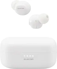 I【HY】O【美品】ELECOM エレコム Bluetoothイヤホン 完全ワイヤレス ヘッドホン AAC対応 Bluetooth5.3 連続再生5時間 低遅延 ホワイト LBT-TWS16WH[定形外郵便、送料無料]HY002