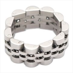 ロレックス ROLEX リング 指輪 デイトジャスト コマ SS レディース メンズ【中古】