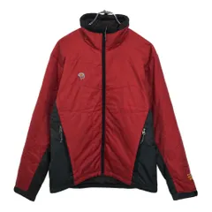 MOUNTAIN HARDWEAR マウンテンハードウェア PRIMALOFT 中綿 ナイロンジャケット アウトドア レッド(メンズ M)中古 古着 V0047