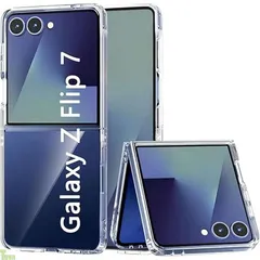 RUIIOCVKK for サムスン Galaxy Z Flip7 SC-55F ケース 耐衝撃 クリア 透明 TPU シリコン Galaxy Z Flip 7 専用カバー (クリア) a