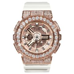 G-SHOCK BABY-G ベイビーG BA-110 ホワイト ローズゴールド ベゼル 女性 レディース時計 プレゼント