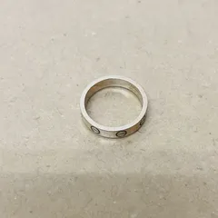 Cartier カルティエ ミニラブ リング K18WG ホワイトゴールド 8号 Cartier カルティエ ミニラブ リング K18WG ホワイトゴールド 8