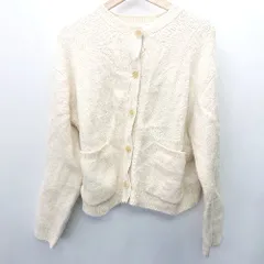 ◇ LOWRYS FARM ローリーズファーム 長袖 カーディガン サイズM アイボリー レディース E  【1407180031135】