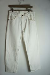 正規 90s Levi's リーバイス vintage ビンテージ 607 -1860 ホワイト デニム パンツ ジーンズ ストレート オレンジタブ W33L34 本物 728P★2