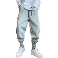 starink ジョガーパンツ スウェットパンツ メンズ ズボン カジュアルパンツ 無地 サルエルパンツ S M L XL ストレッチ 韓国 スポーツ ジャージ 伸びる トレーニング グレーm 