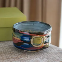 三彩 抹茶碗抹茶碗 お抹茶 抹茶 まっちゃ お茶碗　茶器 茶道具 器 うつわ 陶器 食器 おうち 美濃焼 プレゼント母の日 4044-11-32