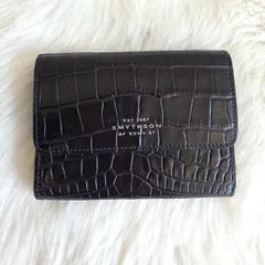 新品未使用✨SMYTHSON スマイソン　クロコ型押し　オーガナイザー　レザー 美品 SMYTHSON スマイソン 二つ折り財布 MARA マラ クロコ型押し