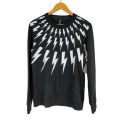 ニールバレット NEIL BARRETT CONTRASTING PRINTED FAIR-ISLE THUNDERBOLT CREW-NECK SWEAT メンズ JPN：S のサムネイル
