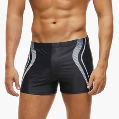 【新品】メンズ水着 スイムパンツ 水泳パンツ 競泳水着 海水パンツ サーフパン ビーチ　大人気　UVカット　防水　撥水　水泳　競技　ブラック