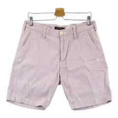 サイズ：M ROUGH&SWELL ラフアンドスウェル  ストレッチ ショートパンツ ストライプ柄 ピンク系 [240101296134]# ゴルフウェア メンズ ストスト