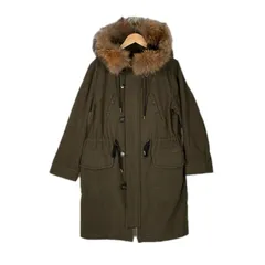 nano universe ナノユニバース モッズコート ウール カーキ メンズ 38【古着】【中古】【送料無料】