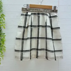 【リランドチュール】 ミニスカート チェック柄 (XS) フェミニン 可愛い