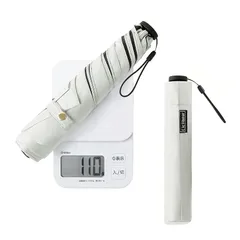 日傘 軽量 110g uvカット 遮光 折り畳み レディース 折りたたみ傘 コンパクト 晴雨兼用 折畳傘 持ち運びに便利 紫外線対策 熱中症対策 日焼け防止 母の日 プレゼント (ベージュ) 1