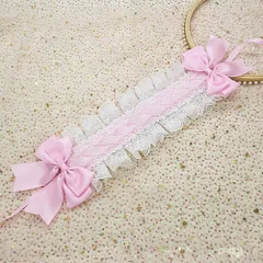 【人気商品】萌え系 お人形 茶話会 カチューシャコスプレ系 パーティー レースフリル メイドヘア ヘアアクセサリー lolita リボン付き おしゃれ 髪飾り ゴスロリかわいい ゴシックロリータ ヘッドドレス ヘッドドレス (ピンク カチューシャ pink コ