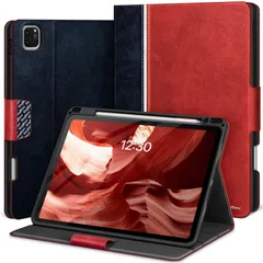 【在庫セール】KingBlanc iPad Pro 11インチ ケース 第4/3/2/1世代 (2022 2021 2020 2018) モデル兼用 手帳型 ペン収納可能 Apple Pencil 2のペアリング・ワイヤレス充電対応 ペンホルダー付き オートス