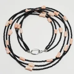 ☆珊瑚ネックレス☆ミス珊瑚３連ネックレス☆ヘマタイト鉱石☆天然「姫」珊瑚☆ミス珊瑚ロングネックレス☆天然ミス珊瑚・枝・チューブ☆天然姫珊瑚３連ネックレス☆珊瑚３連ネックレス☆珊瑚ネックレス☆