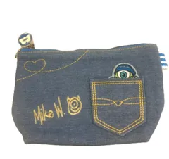 Disney モンスターズインク フナガタポーチ ポーチ DN06785 Disneyライセンス商品 デニムワッペン 化粧ポーチ 小物入れ