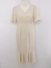 ◇ DAZY SHEIN 半袖 ロング ワンピース サイズS ベージュ系 レディース P  【中古】 【1211220004597】