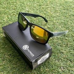 FILTRATE Continental Matte Black / Gold Mirror Polarized ウェリントン サングラス