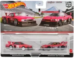 【中古】ミニカー 1/64 日産スカイライン シルエット / LB-ER34 スーパーシルエット 日産スカイライン 「Hot Wheels プレミアム 2パック」 [HKF49]