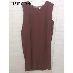 ◇ STUDIOUS ステュディオス ノースリーブ 膝丈 ワンピース サイズ0 ブラウン レディース 【中古】 【1103260007006】のサムネイル