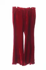 ファセッタズム FACETASM VELVET PANTS ベルベット ベロア ベルボトム フレア パンツ CHG-PT-M09 4 赤 レッド ブランド古着ベクトル 中古●240724のサムネイル